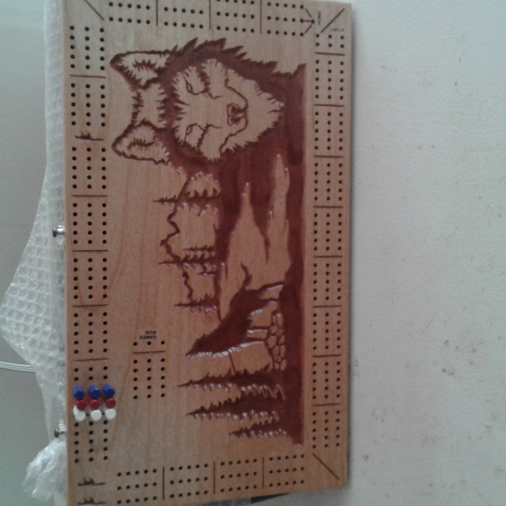 Handmade cribbage board